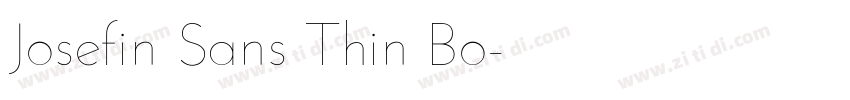 Josefin Sans Thin Bo字体转换